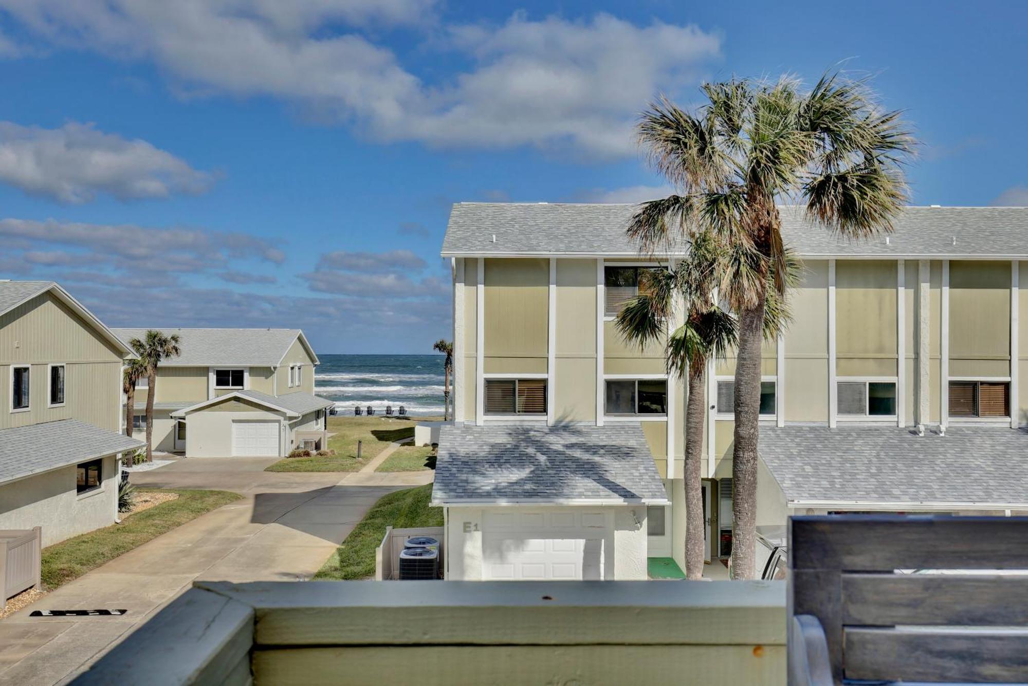 Zen Beach Retreat - Ocean View Townhouse -No Drive Beach New Smyrna Beach Exteriör bild